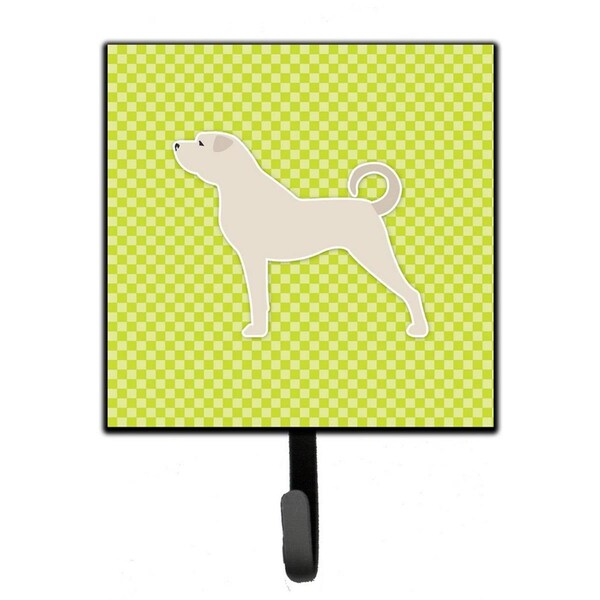 Carolines Treasures Anatolian Shepherd Checkerboard Green Leash or Key Holder BB3877SH4 - main